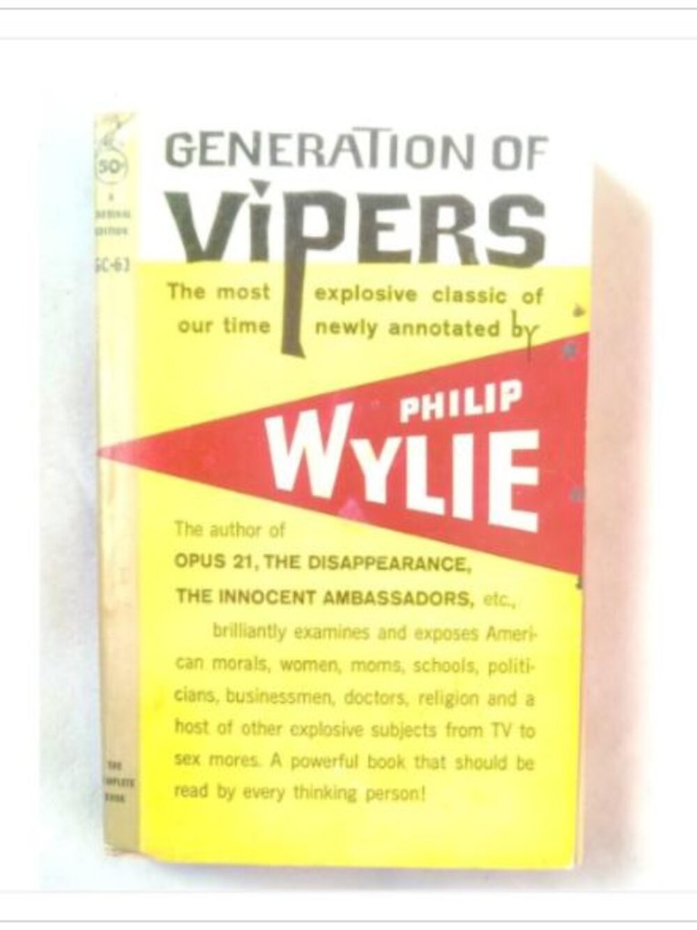Generation of Vipers American Morals Society Giant Cardinal Edition 6th 1962 PB